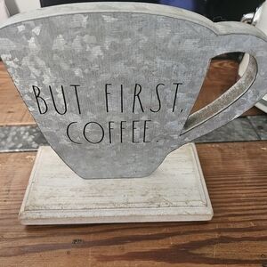 Rae Dunn Wooden Sign with Black Accents